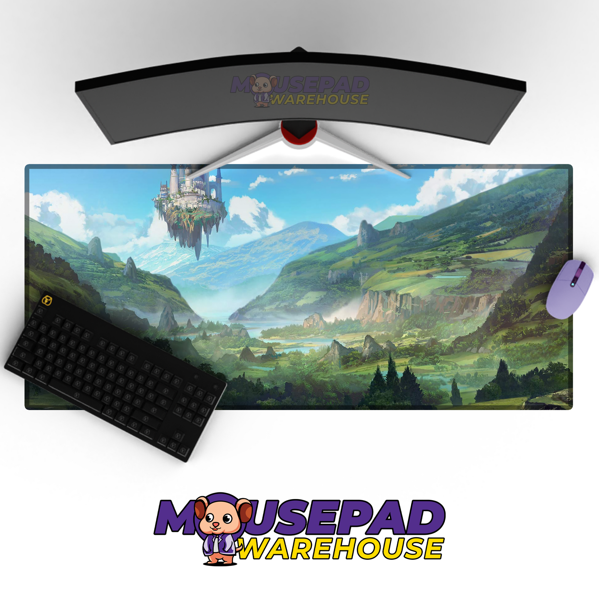 Howls Moving Castle V1 Mousepad Mockup