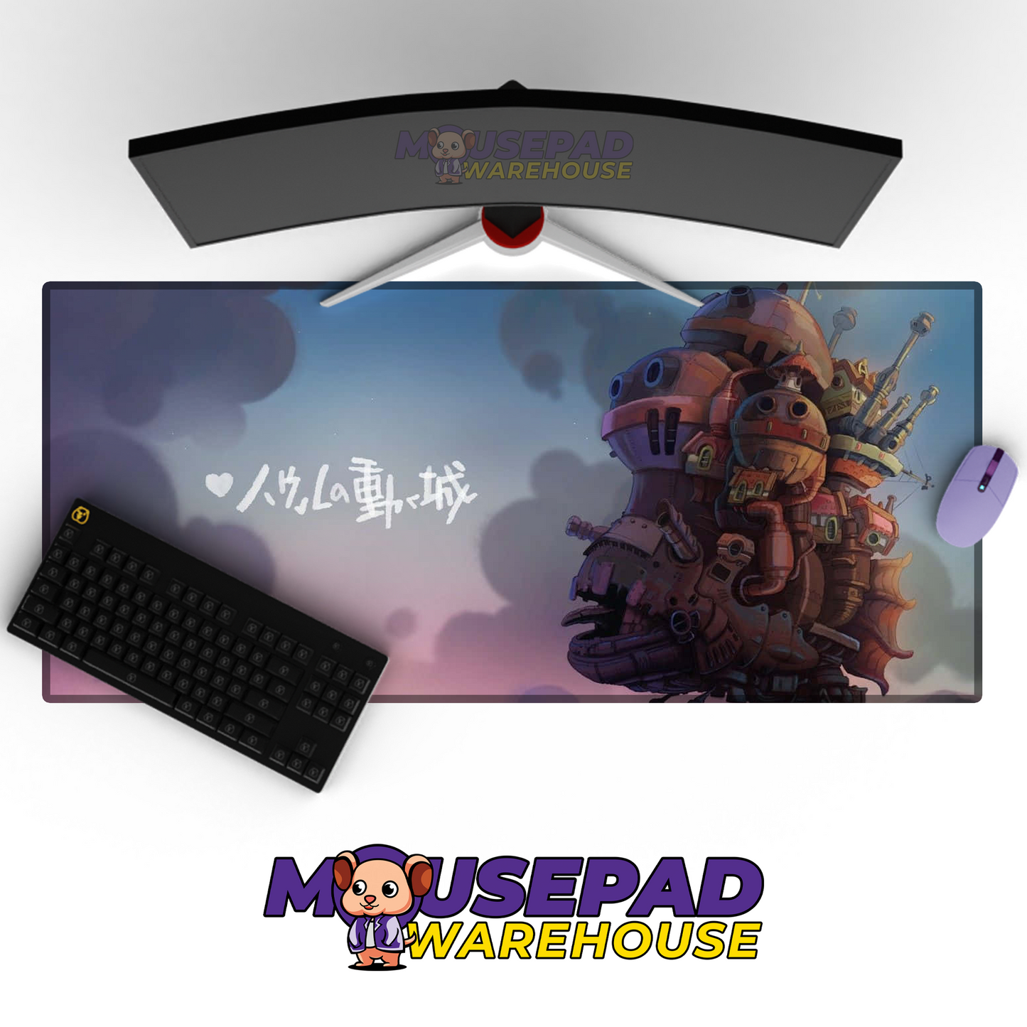 Howls Moving Castle V22 Mousepad Mockup