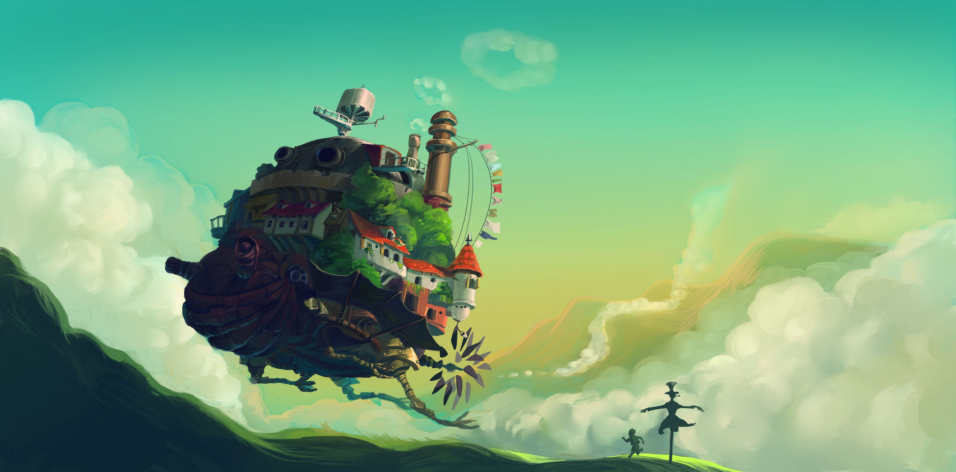Howls Moving Castle V38 Mousepad