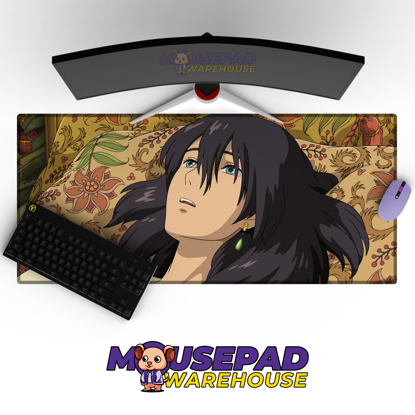 Howls Moving Castle V3 Mousepad Mockup