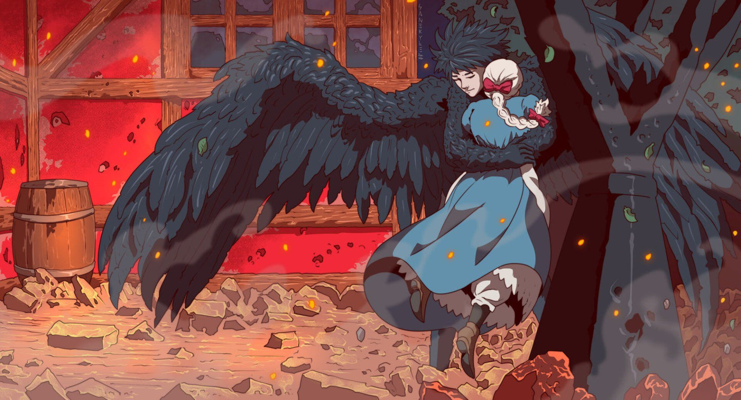 Howls Moving Castle V41 Mousepad