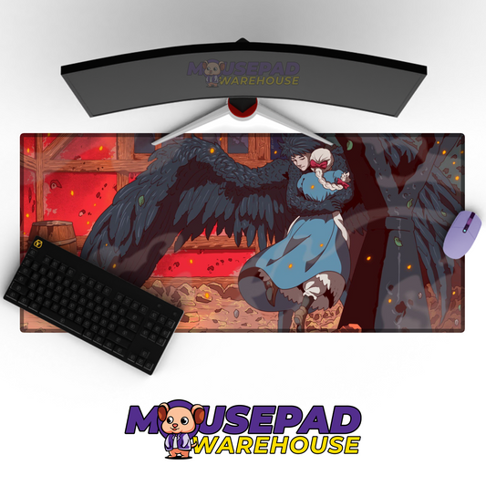 Howls Moving Castle V41 Mousepad Mockup