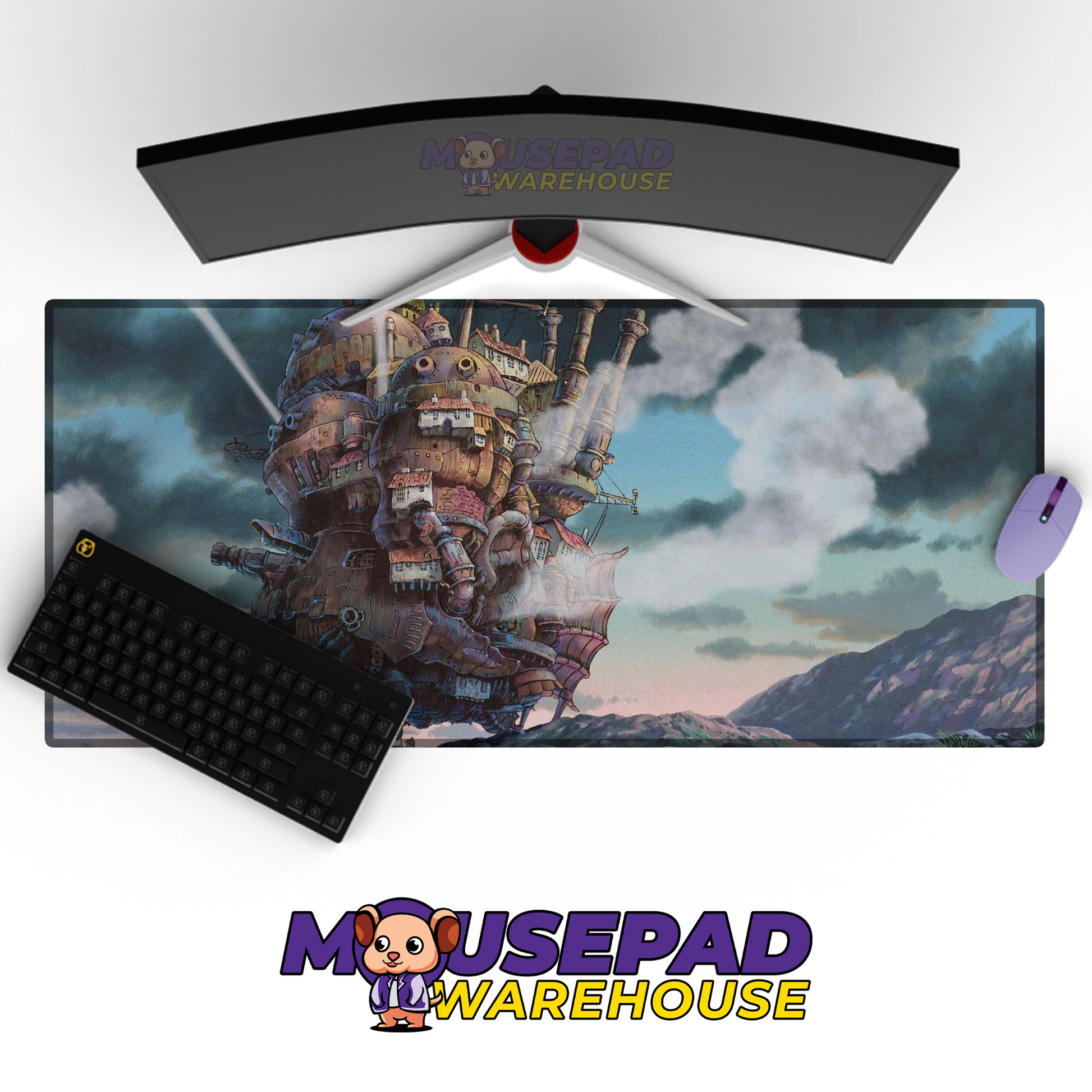Howls Moving Castle V42 Mousepad Mockup