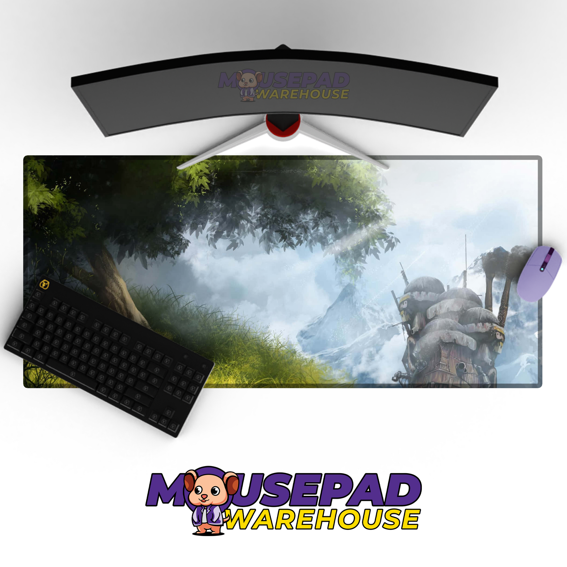 Howls Moving Castle V48 Mousepad Mockup