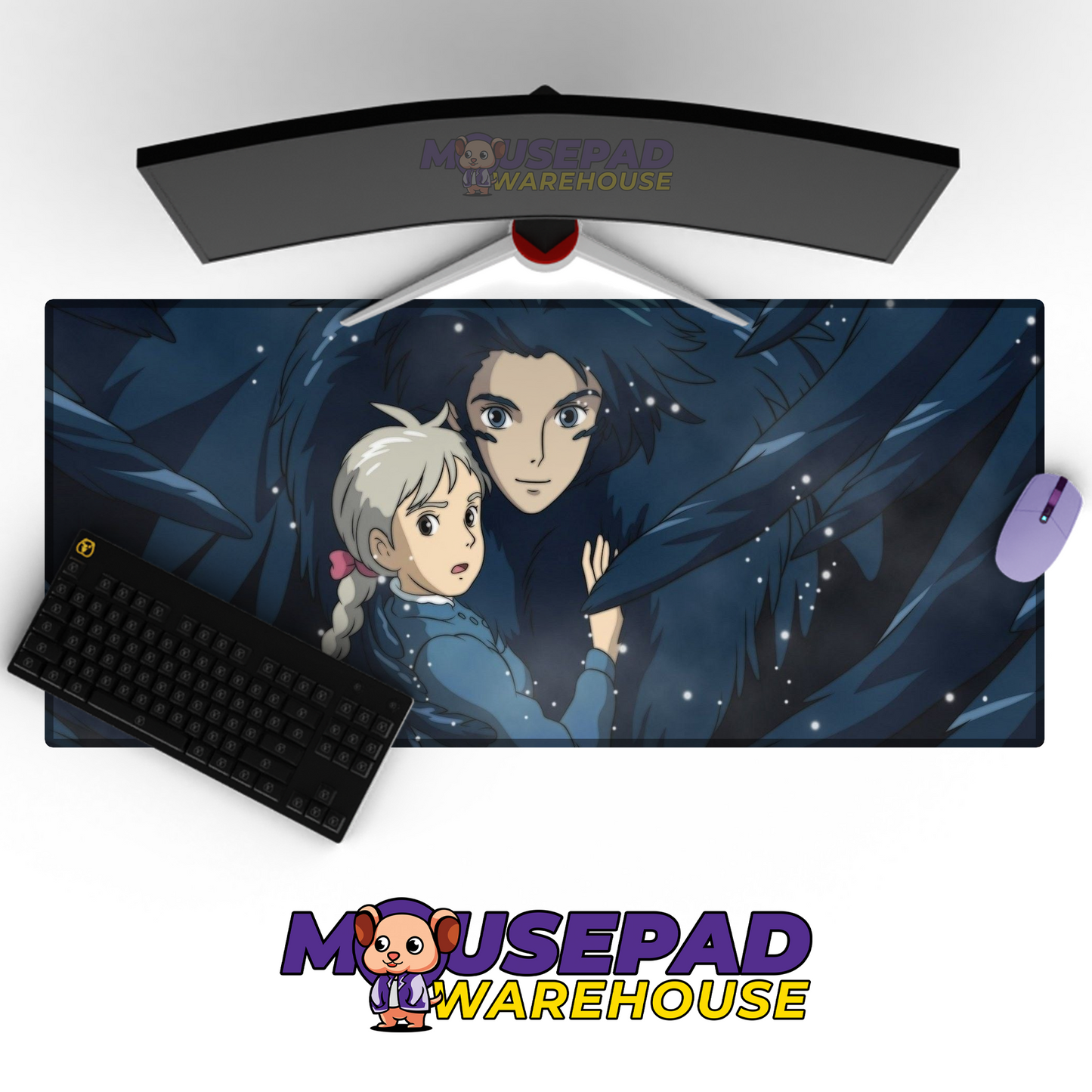 Howls Moving Castle V50 Mousepad Mockup
