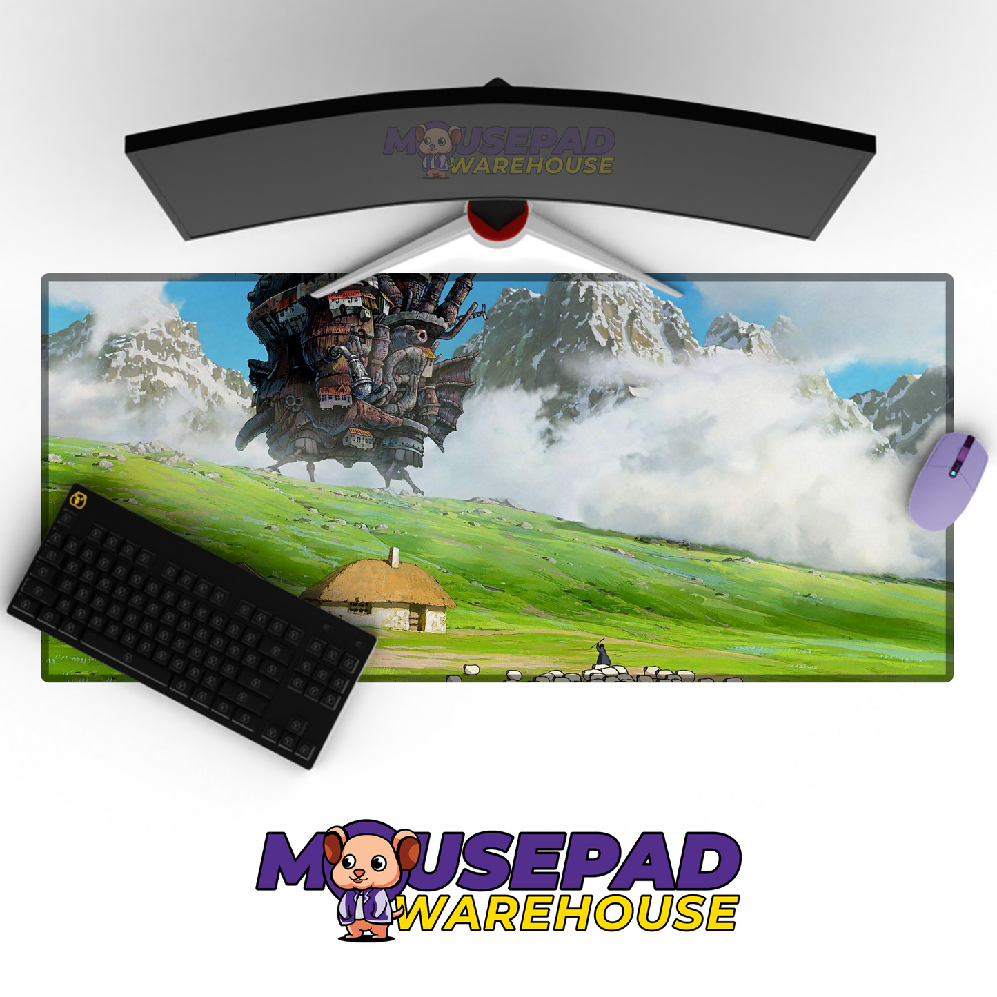 Howls Moving Castle V52 Mousepad Mockup