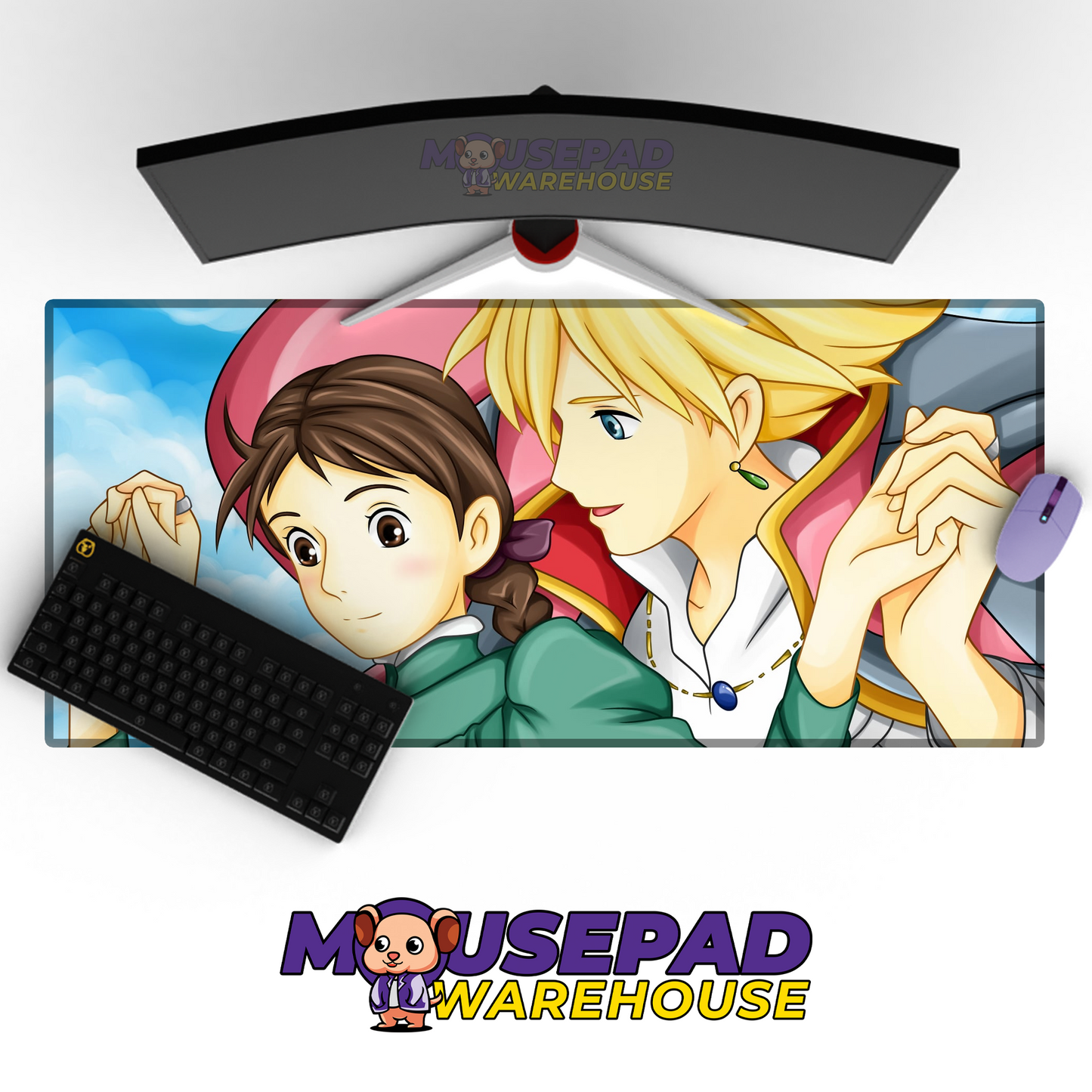 Howls Moving Castle V6 Mousepad Mockup