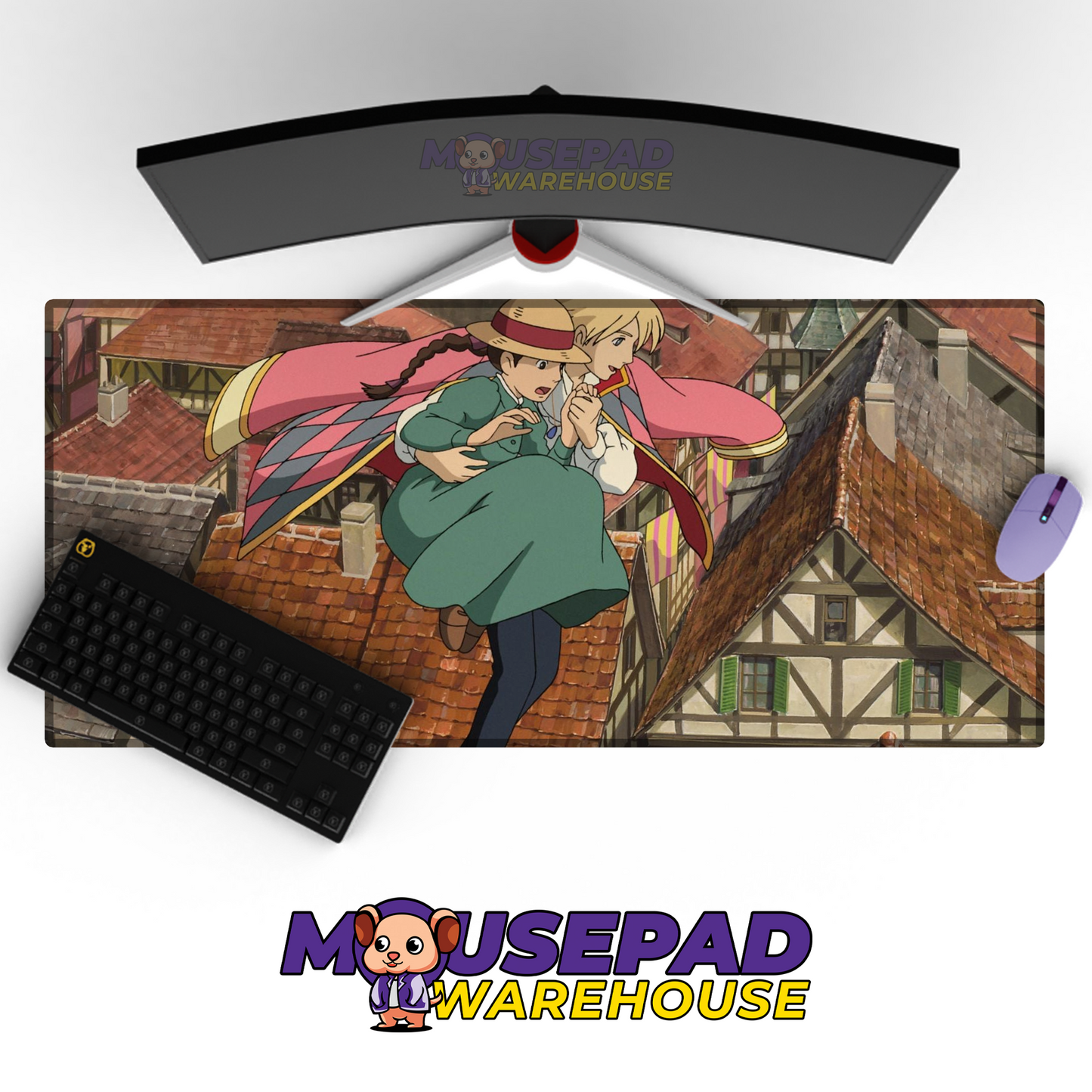 Howls Moving Castle V7 Mousepad Mockup
