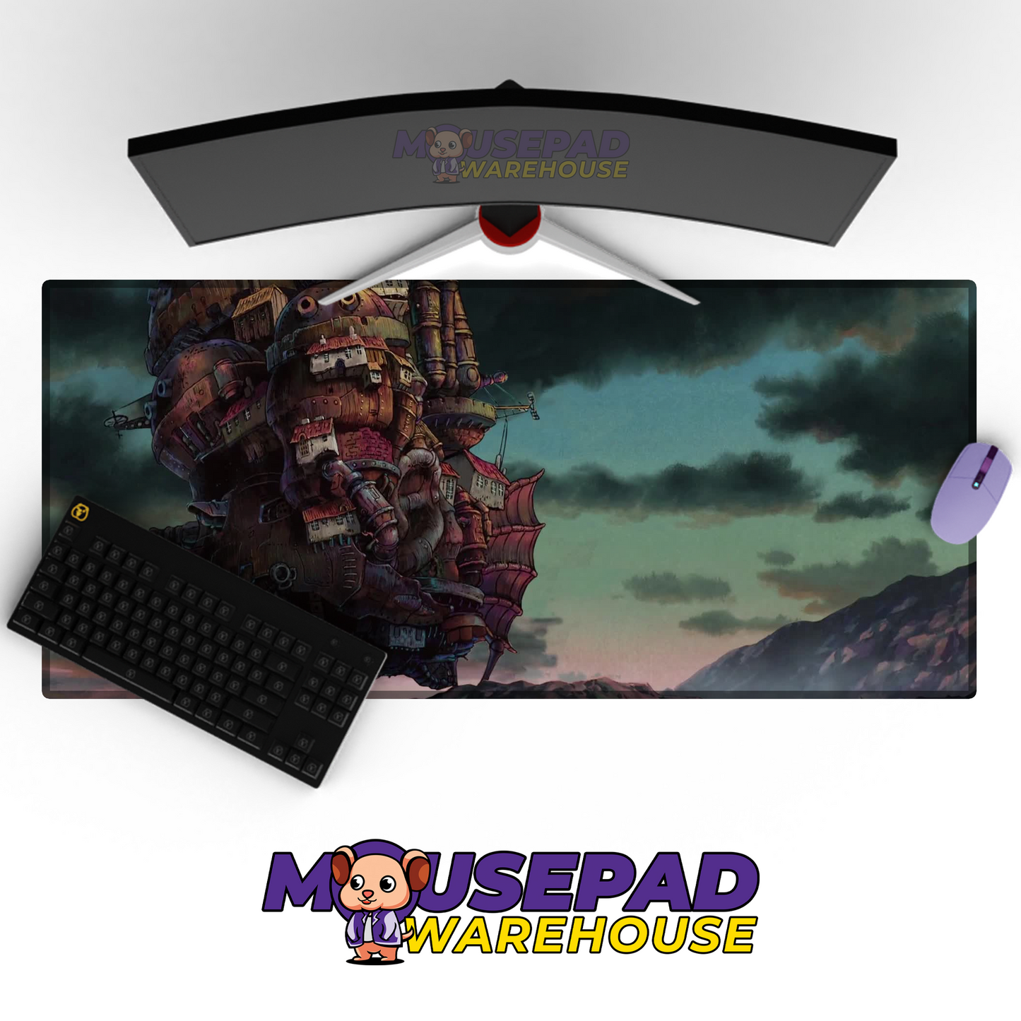 Howls Moving Castle V8 Mousepad Mockup