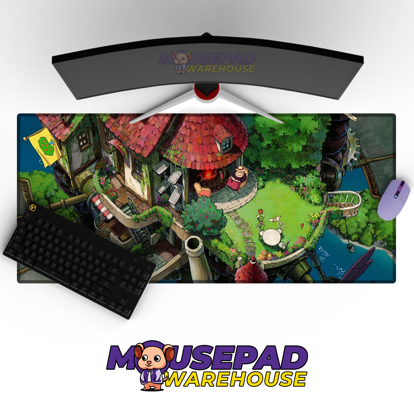 Howls Moving Castle V9 Mousepad Mockup