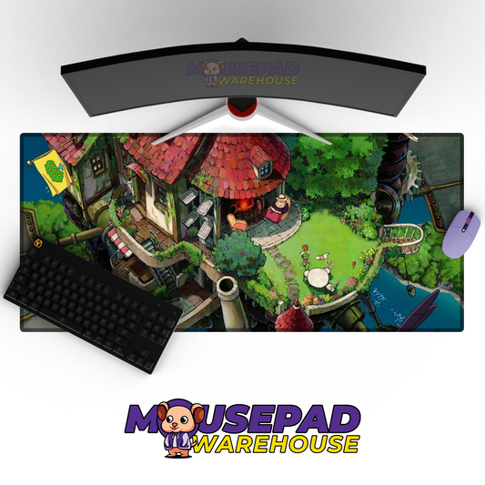 Howls Moving Castle V9 Mousepad Mockup