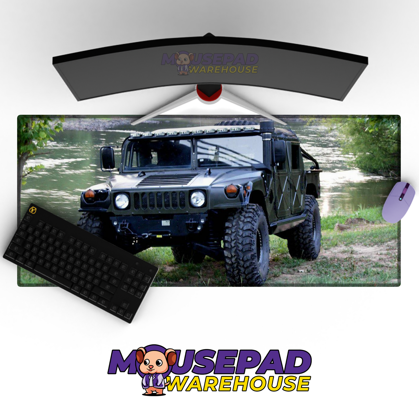 Humvee HMMWV V10 Mousepad Deskmat Mockup