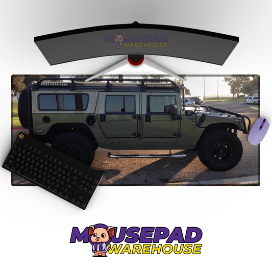 Humvee HMMWV V12 Mousepad Deskmat Mockup
