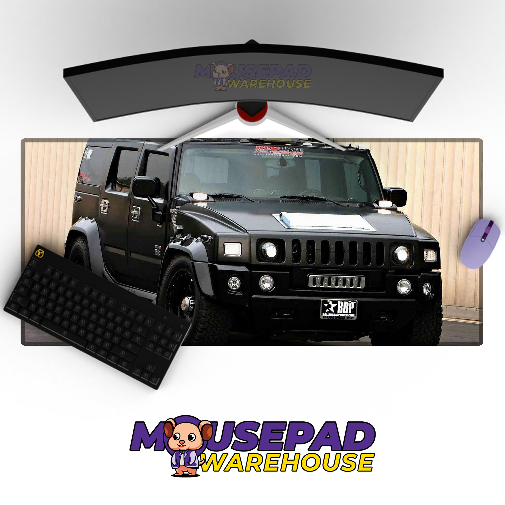 Humvee HMMWV V13 Mousepad Deskmat Mockup