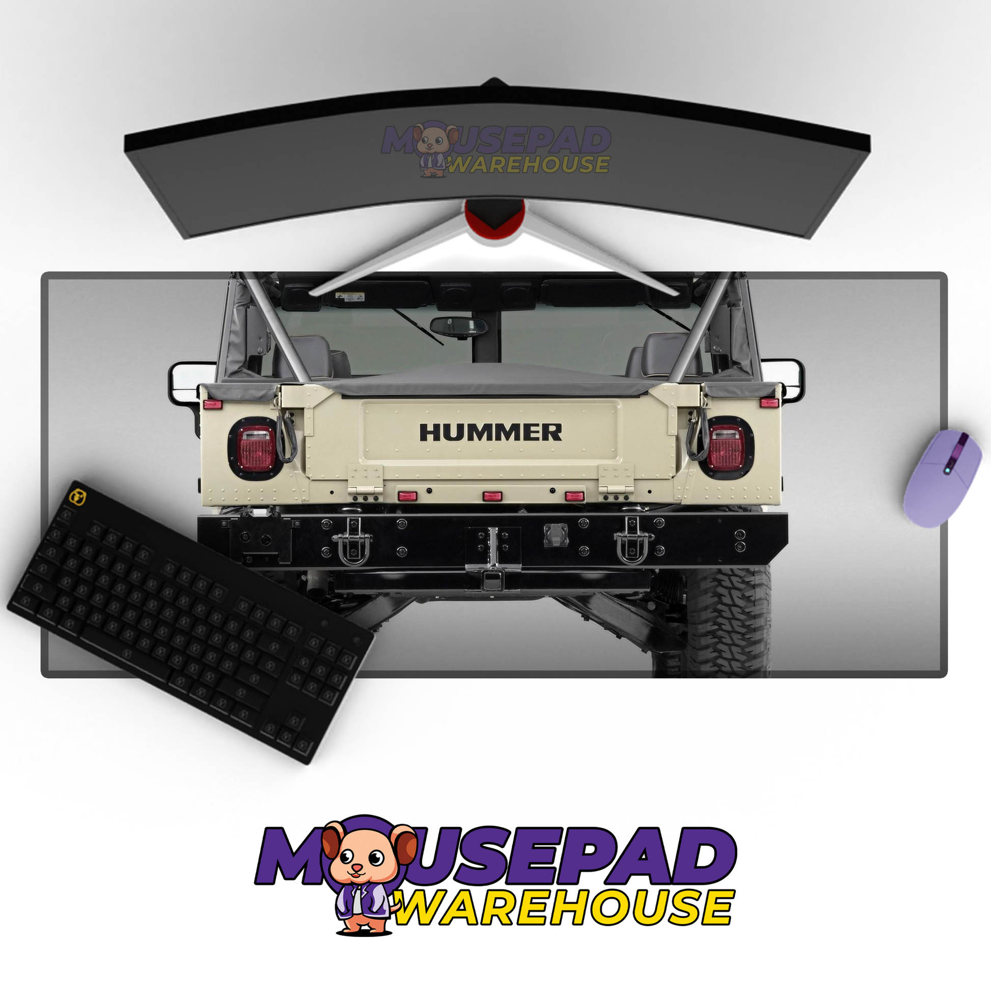 Humvee HMMWV V16 Mousepad Deskmat Mockup