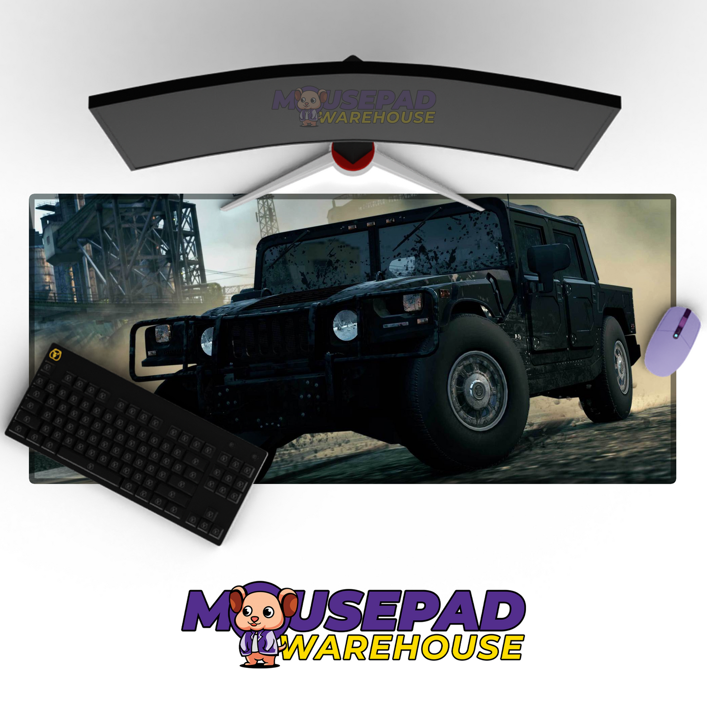 Humvee HMMWV V2 Mousepad Deskmat Mockup