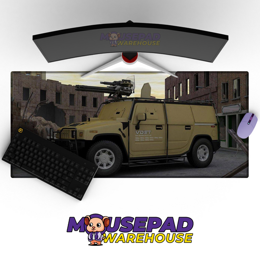 Humvee HMMWV V4 Mousepad Deskmat Mockup