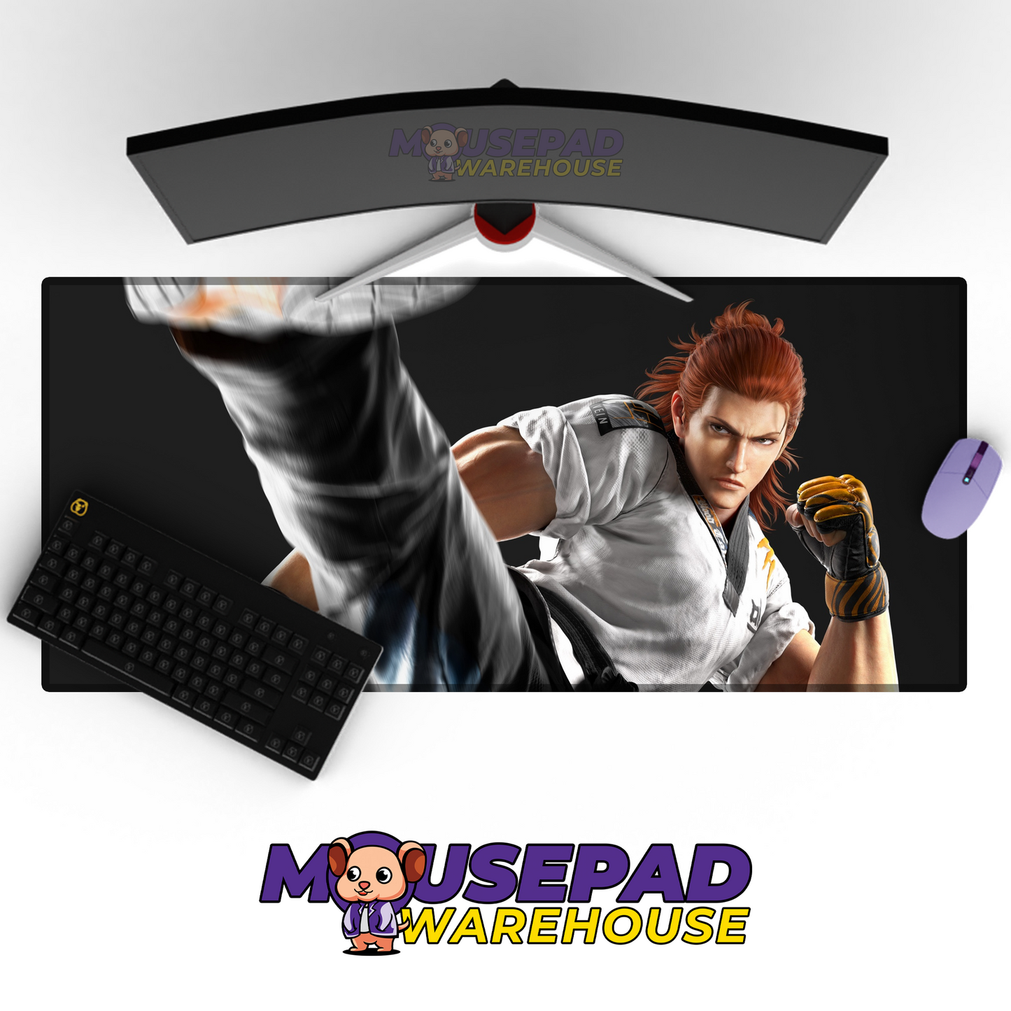 Hwoarang Tekken V15 Mousepad Mockup
