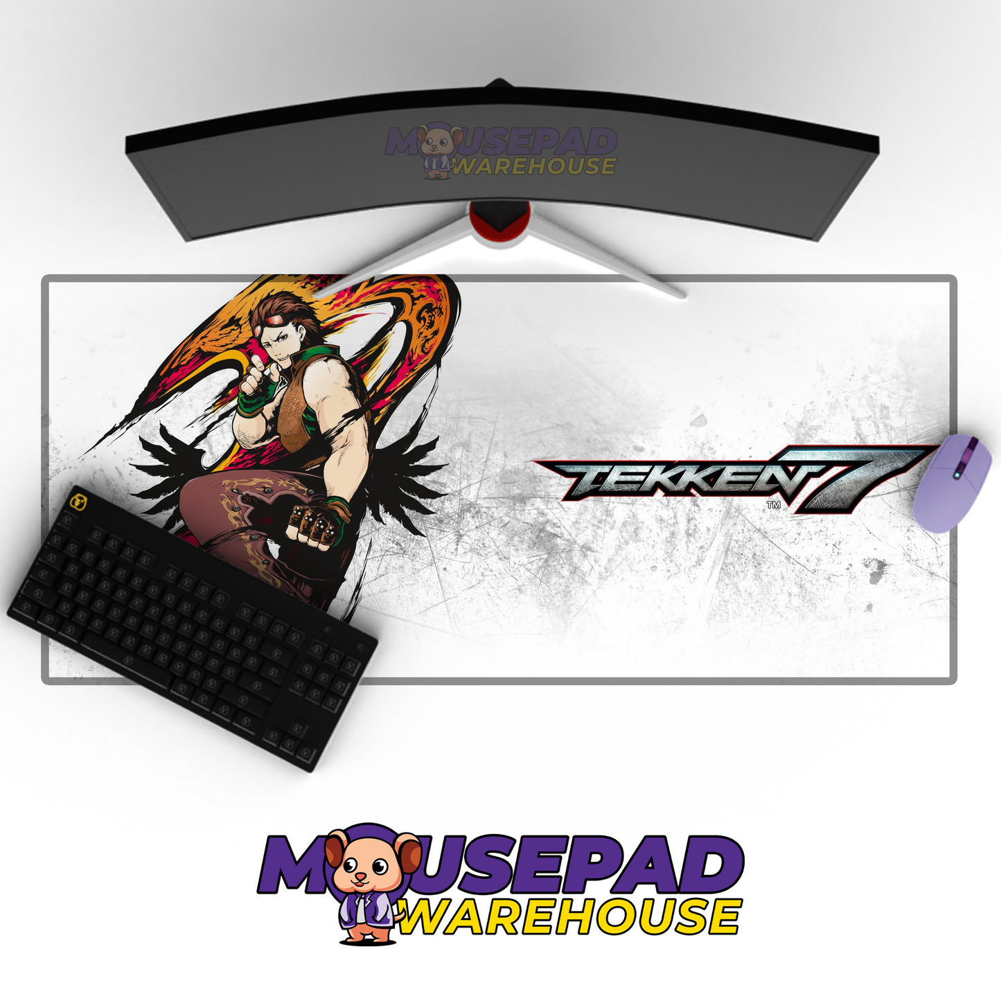 Hwoarang Tekken V16 Mousepad Mockup