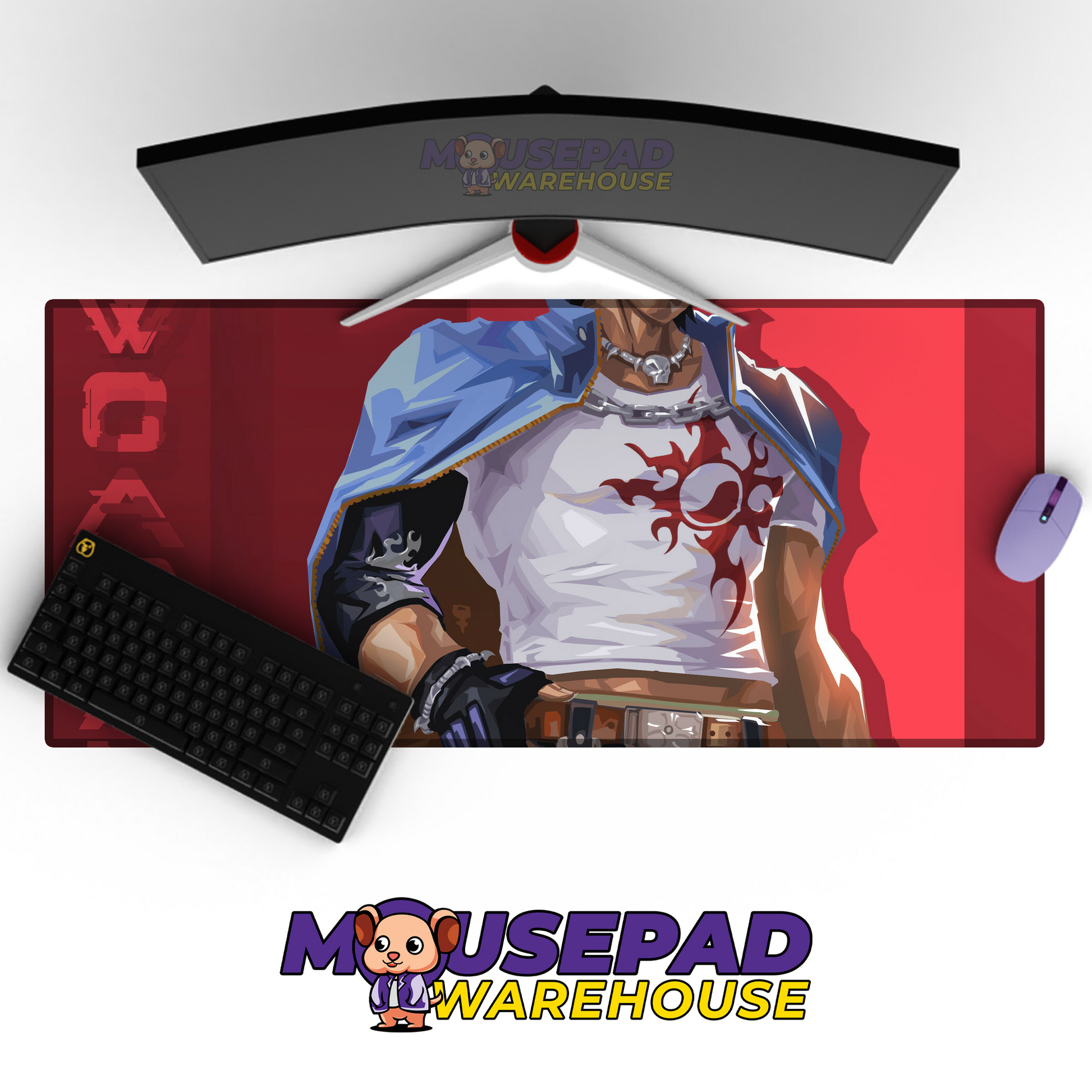 Hwoarang Tekken V17 Mousepad Mockup