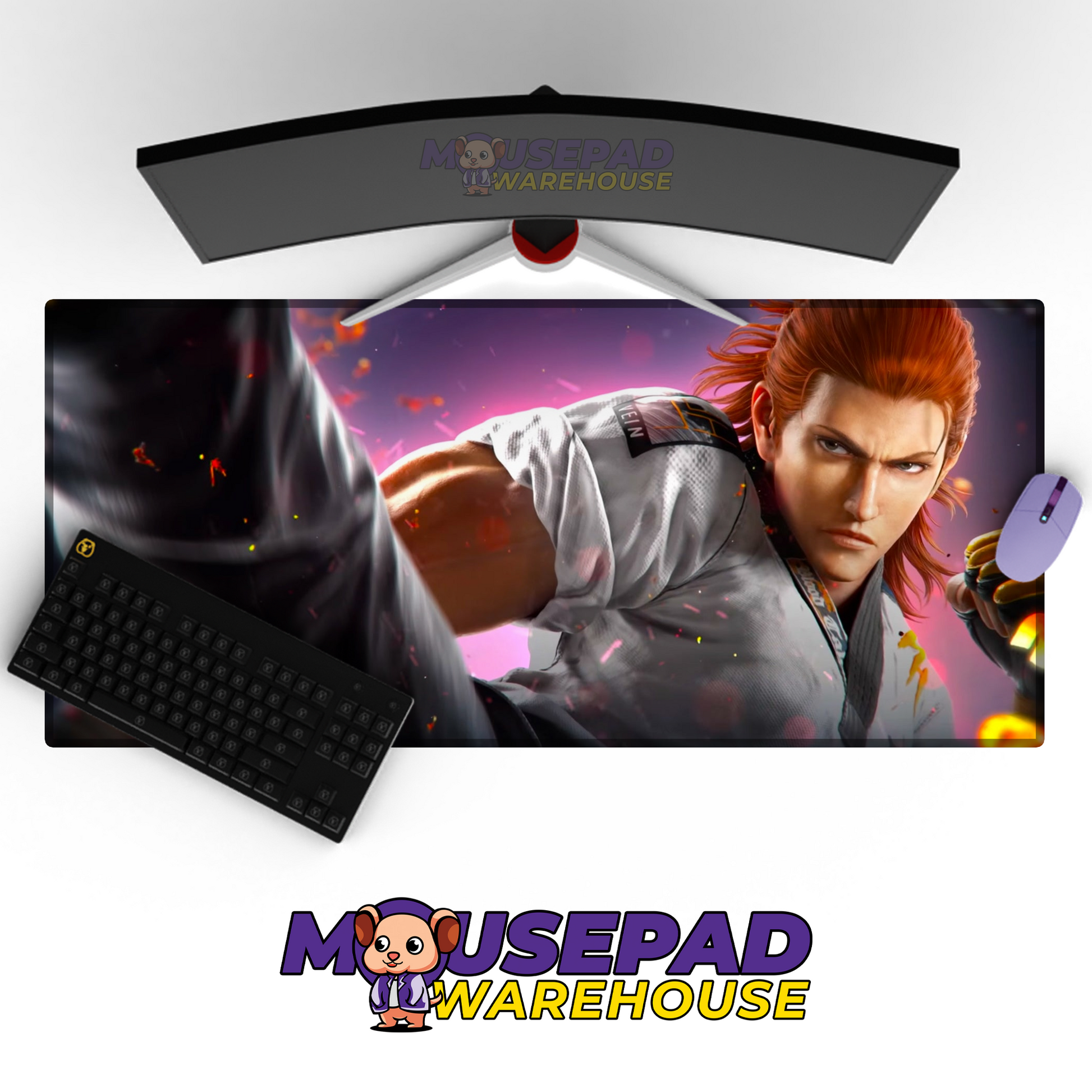 Hwoarang Tekken V1 Mousepad Mockup