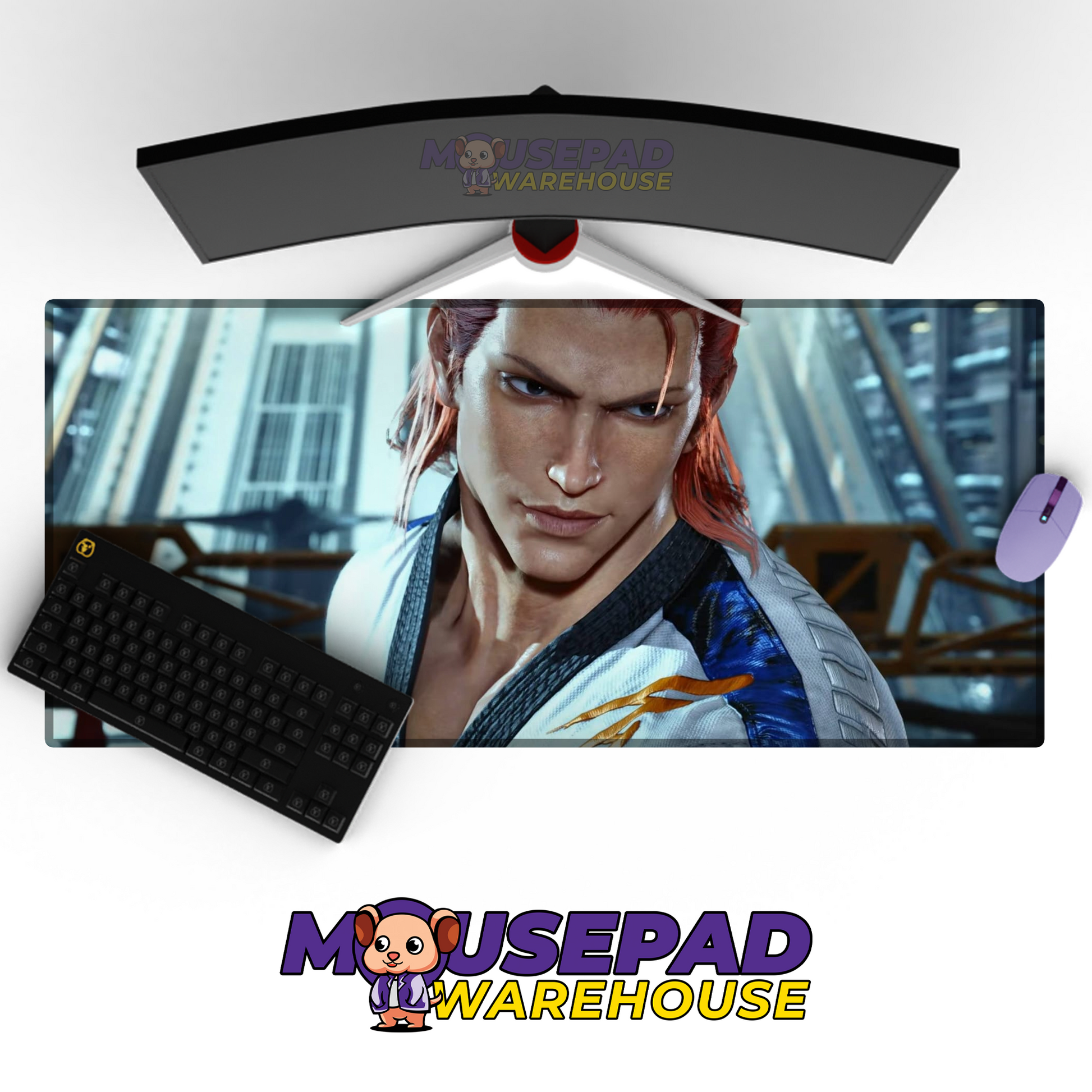 Hwoarang Tekken V3 Mousepad Mockup