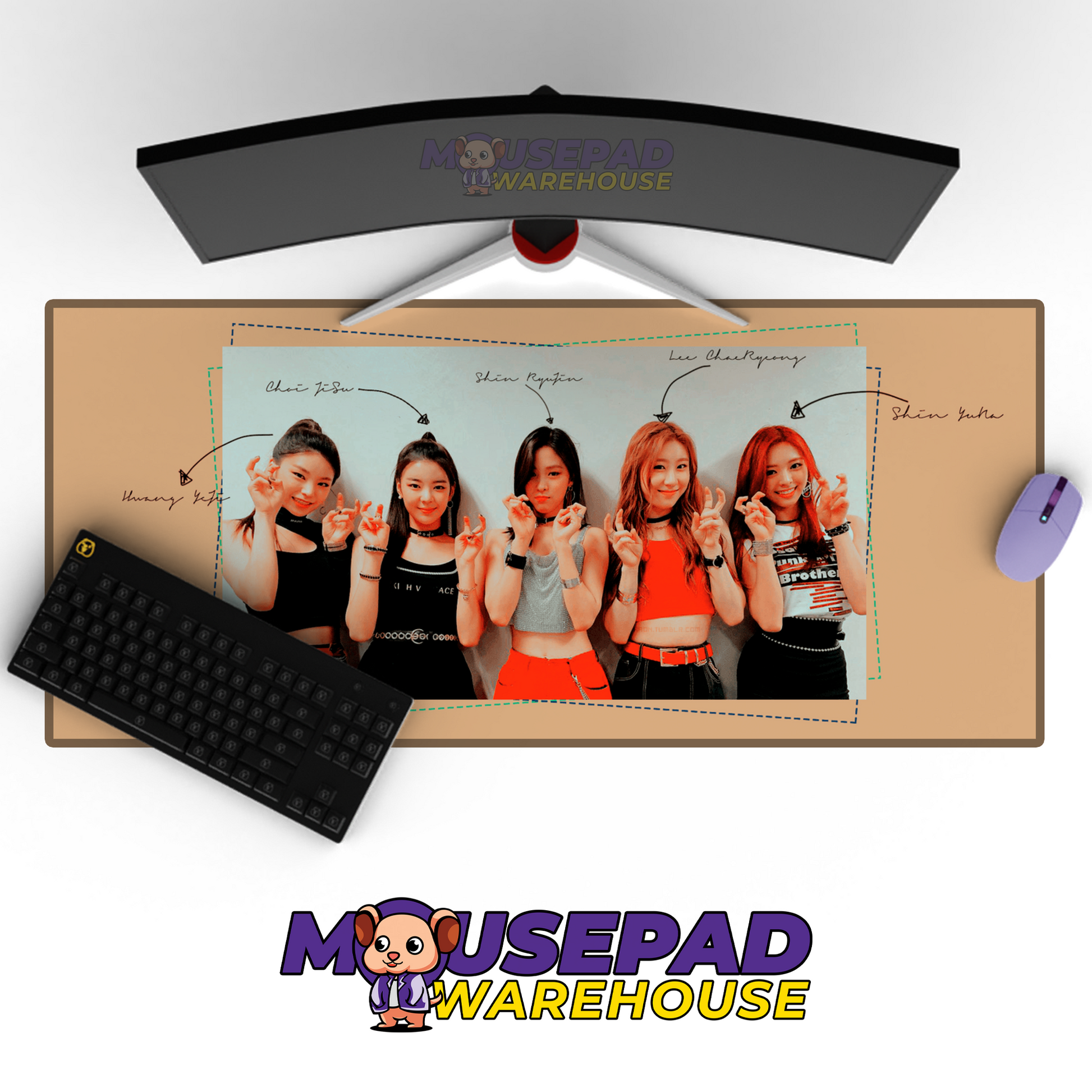 ITZY V5 Mousepad Mockup