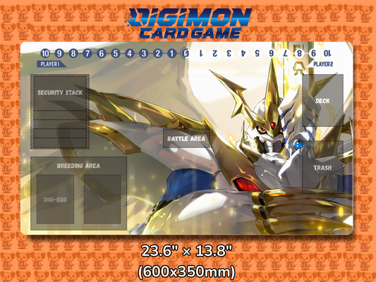 Imperialdramon Paladin Mode Digimon Card Game Playmat Mockup