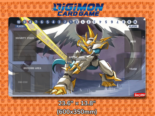 Imperialdramon Paladin Mode V2 Digimon Card Game Playmat Mockup