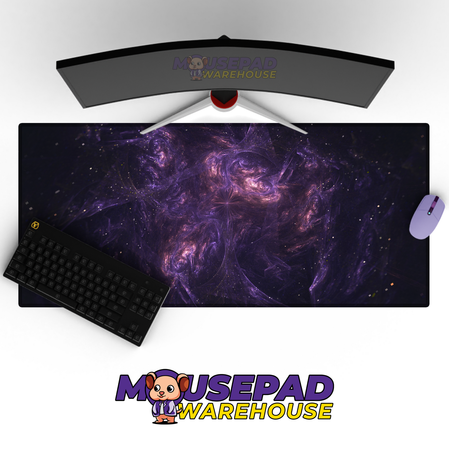 Infinite Orbit Galaxy Stars Space Mousepad Mockup