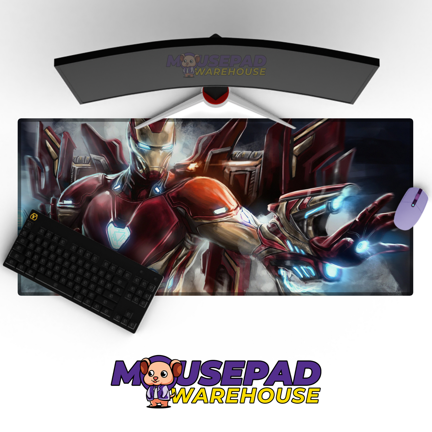 Iron Man V23 Mousepad Mockup