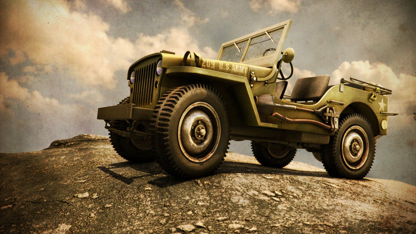 Jeep Willys MB V10 Mousepad Deskmat