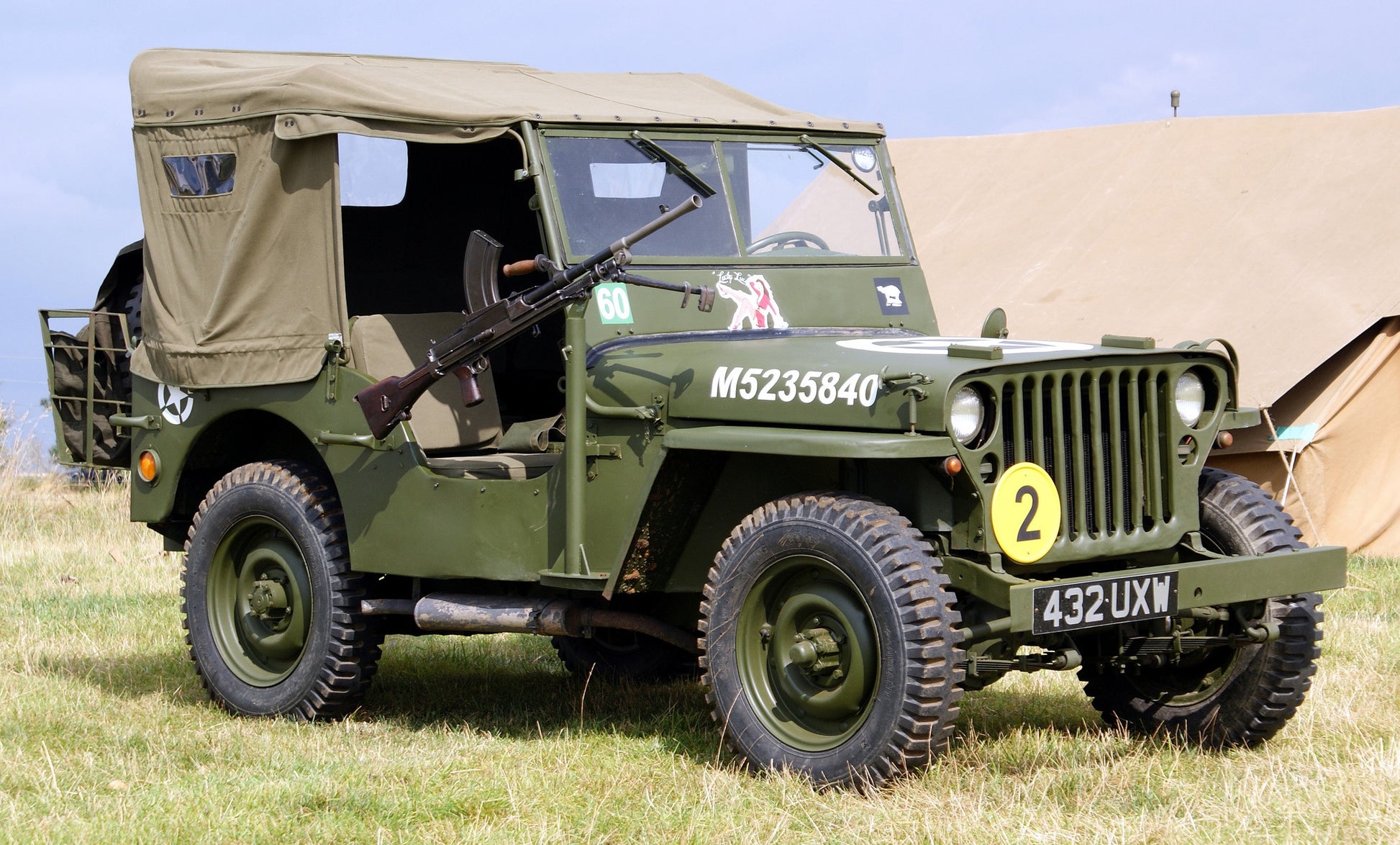 Jeep Willys MB V5 Mousepad Deskmat