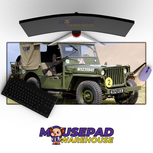 Jeep Willys MB V5 Mousepad Deskmat Mockup