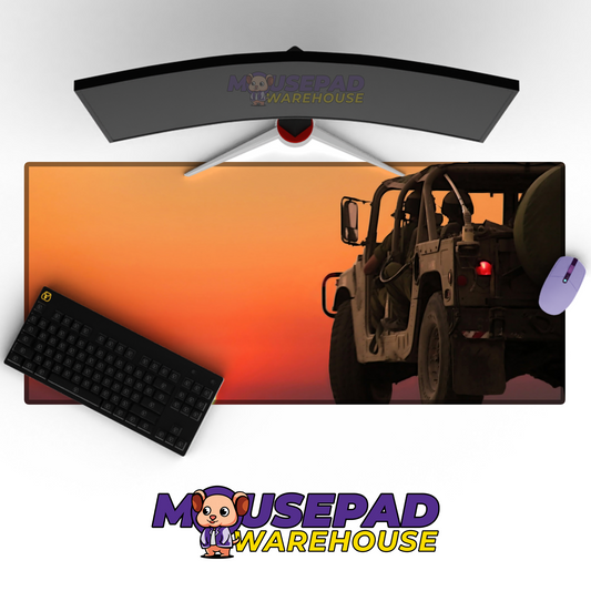 Jeep Willys MB V8 Mousepad Deskmat Mockup