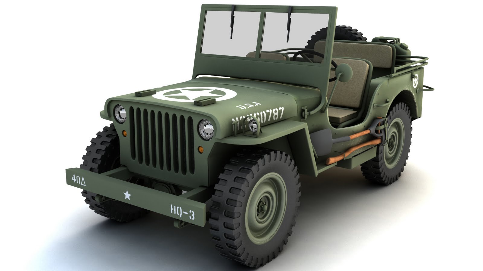 Jeep Willys MB V9 Mousepad Deskmat