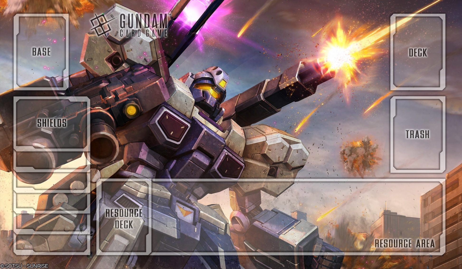 Jesta Cannon Gundam TCG Playmat