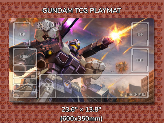 Jesta Cannon Gundam TCG Playmat Mockup