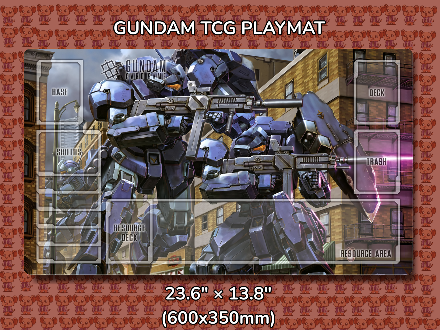 Jesta V2 Gundam TCG Playmat Mockup