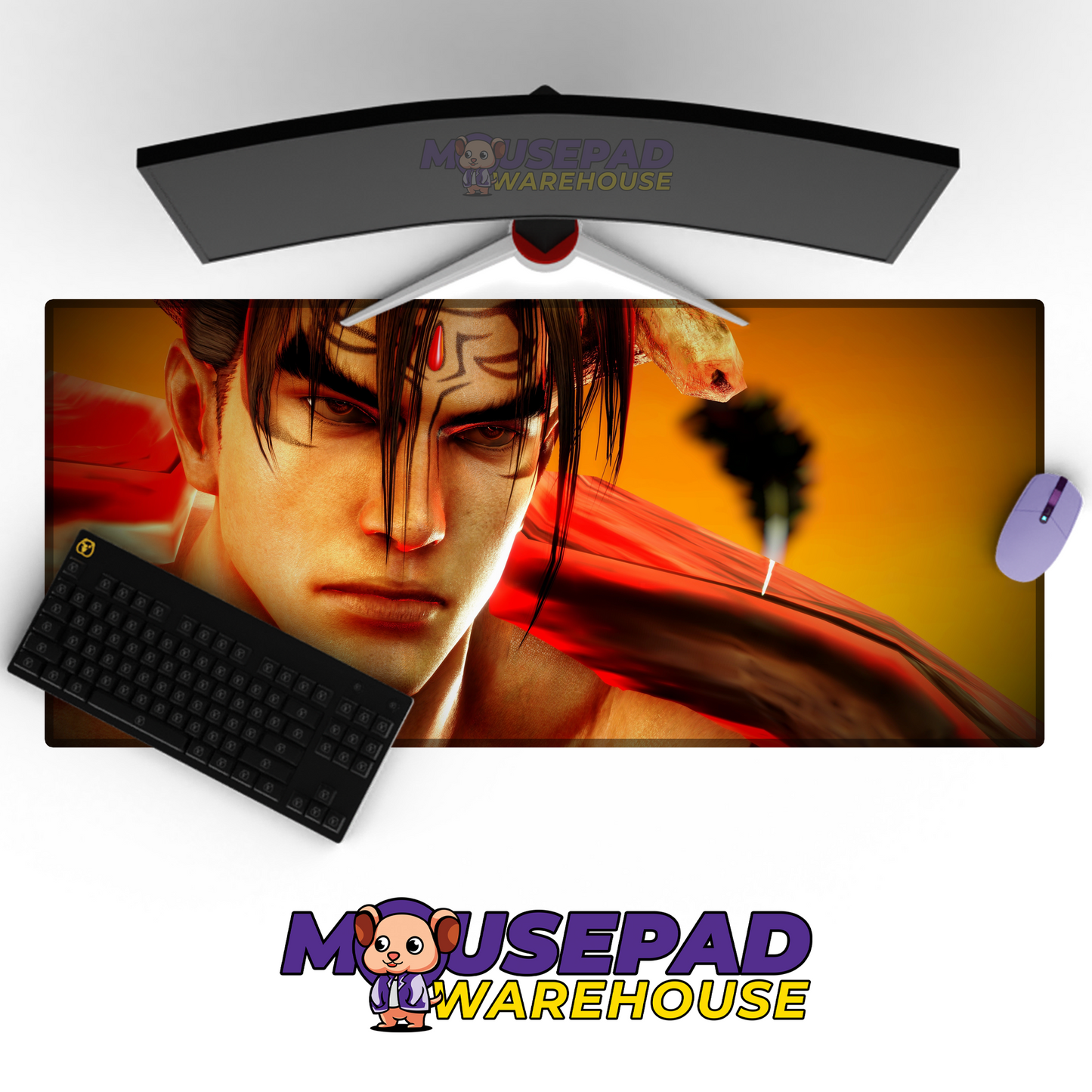 Jin Kazama Tekken V14 Mousepad Mockup