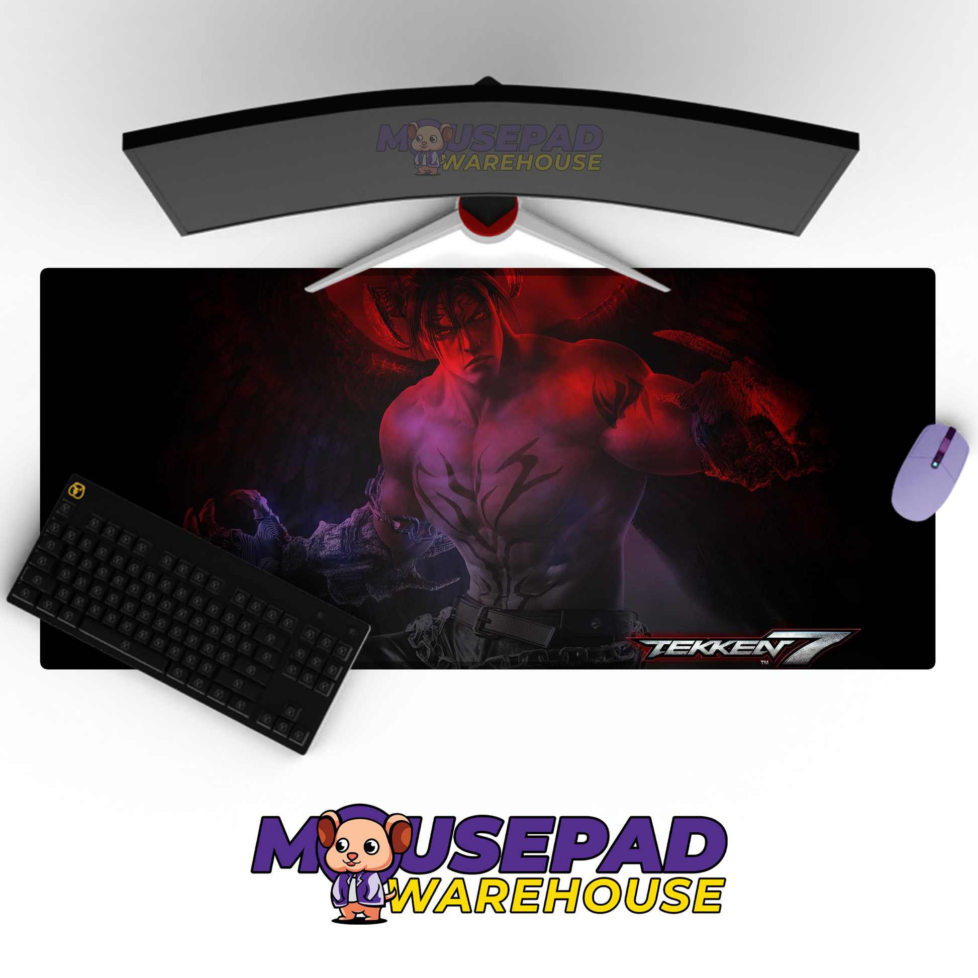 Jin Kazama Tekken V15 Mousepad Mockup