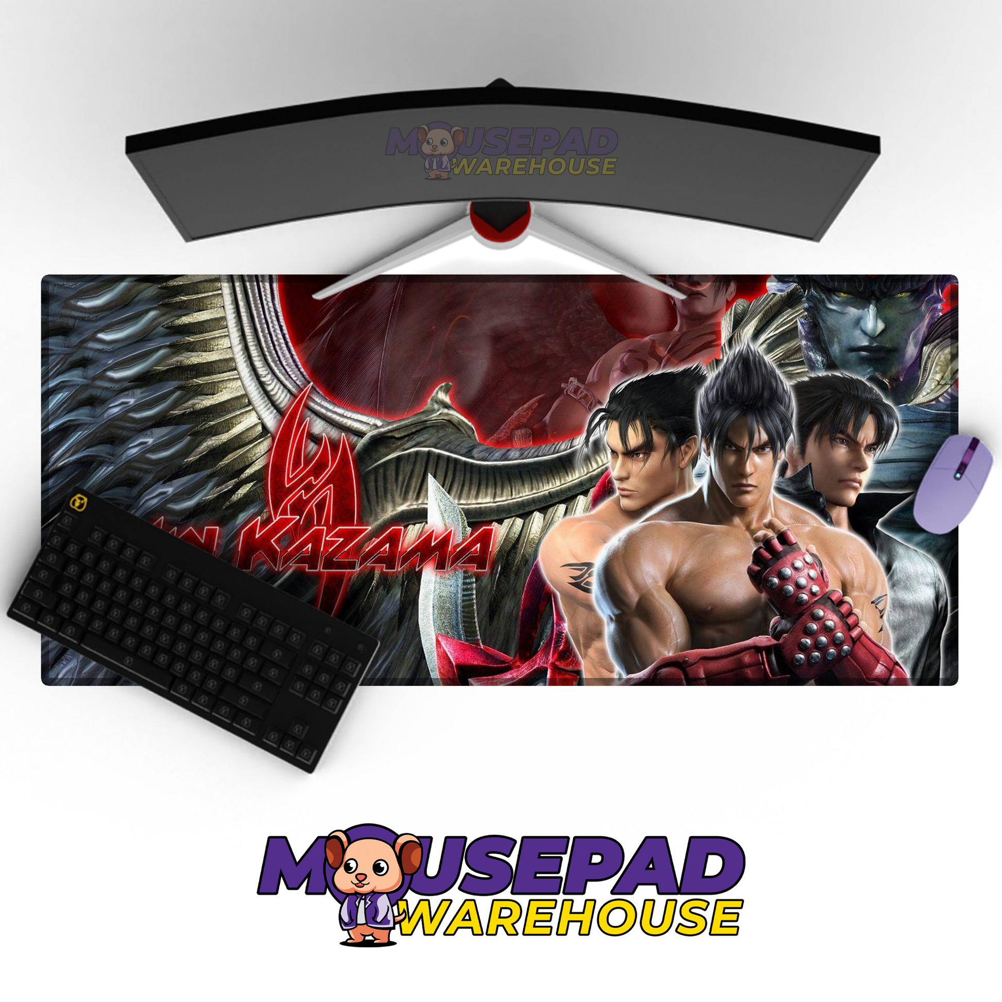 Jin Kazama Tekken V17 Mousepad Mockup