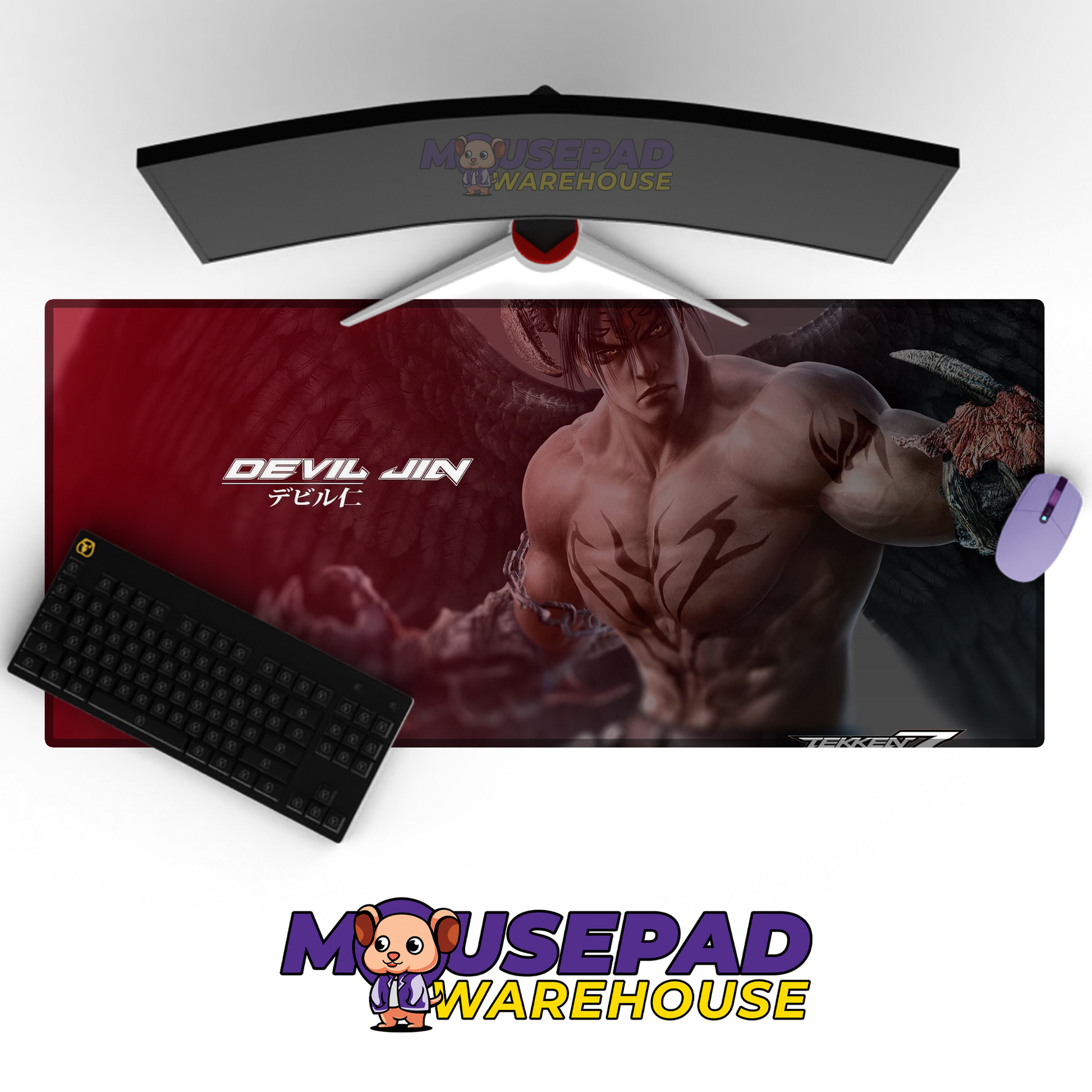 Jin Kazama Tekken V18 Mousepad Mockup