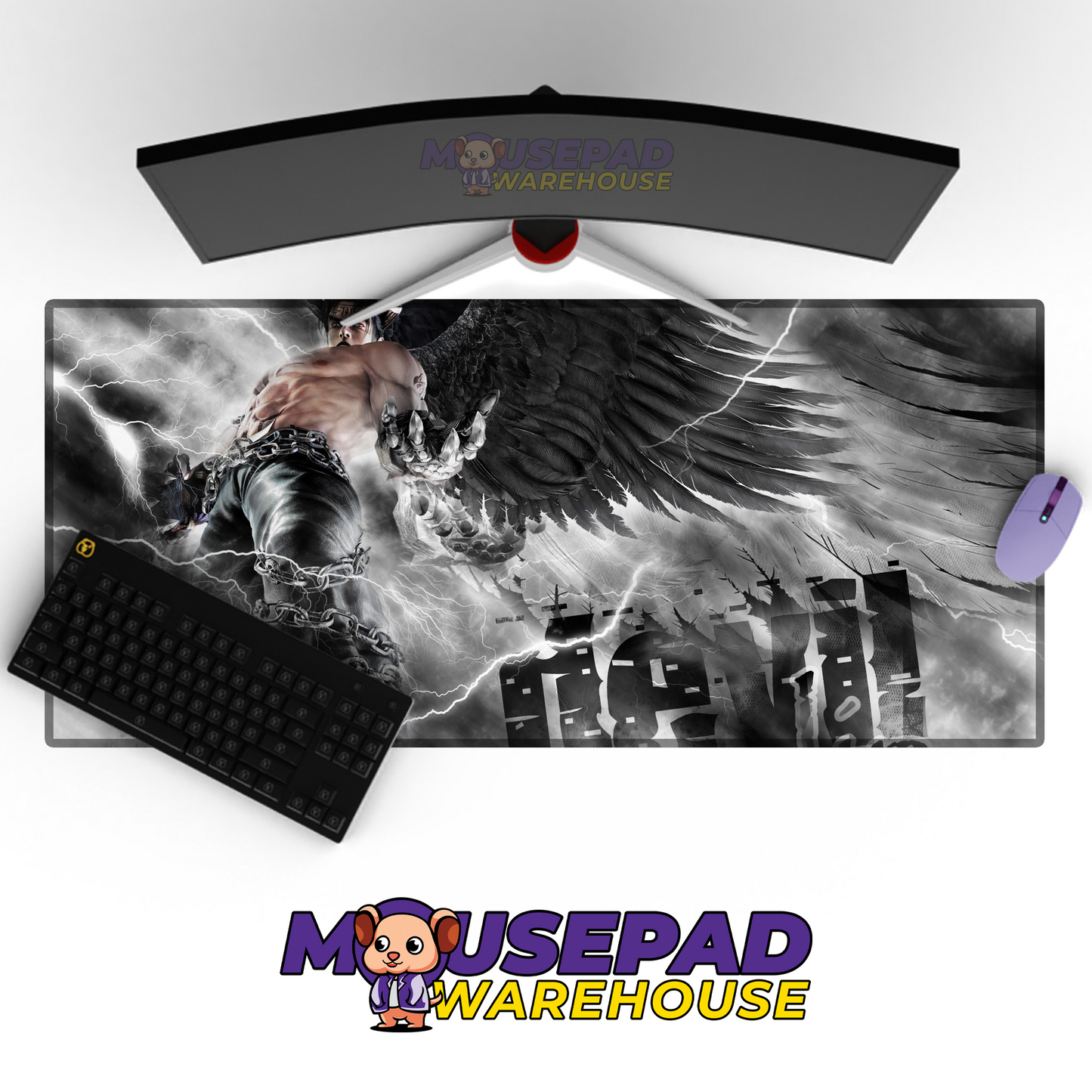 Jin Kazama Tekken V22 Mousepad Mockup