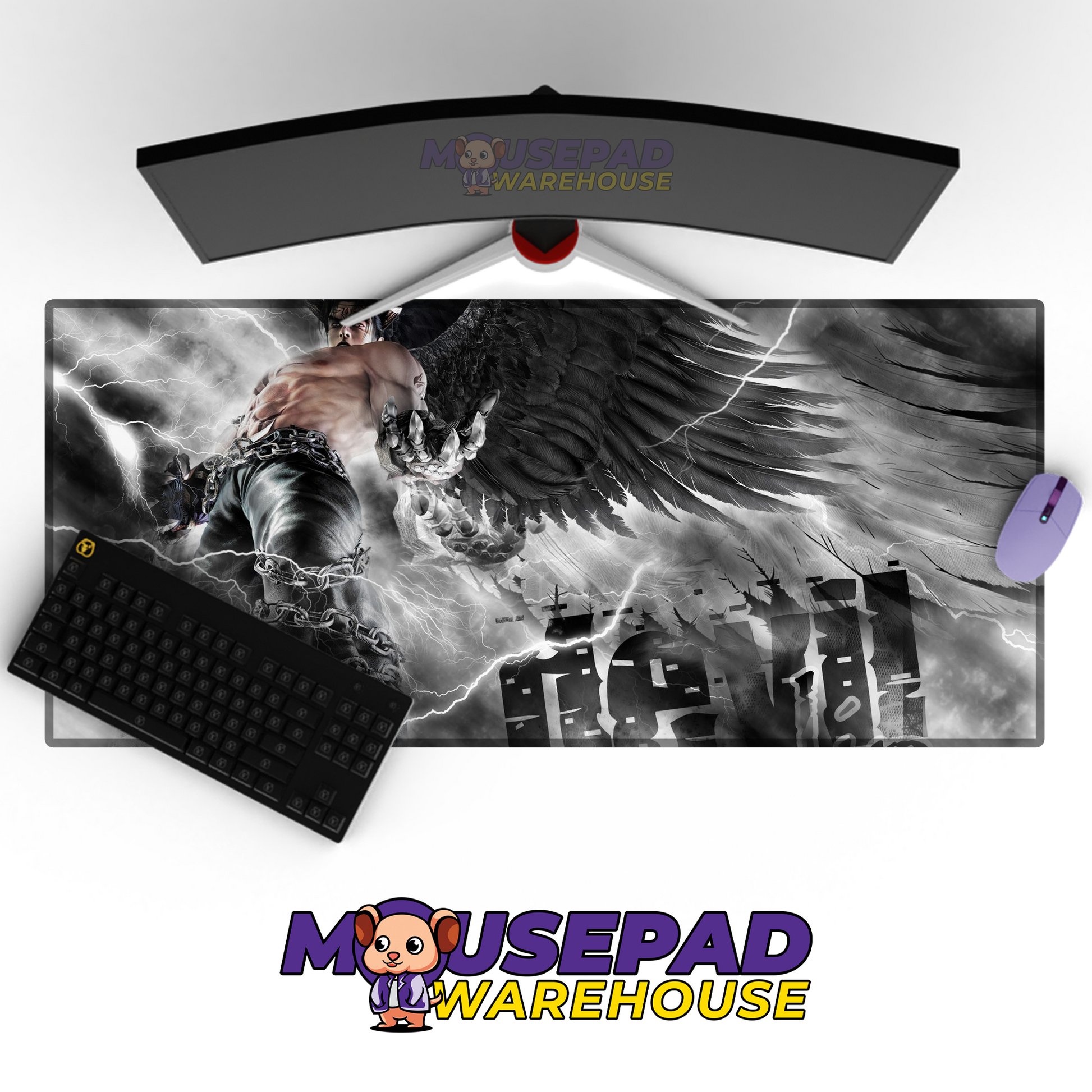 Jin Kazama Tekken V22 Mousepad Mockup