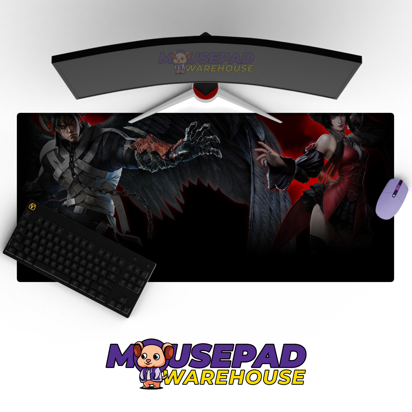 Jin Kazama Tekken V4 Mousepad Mockup