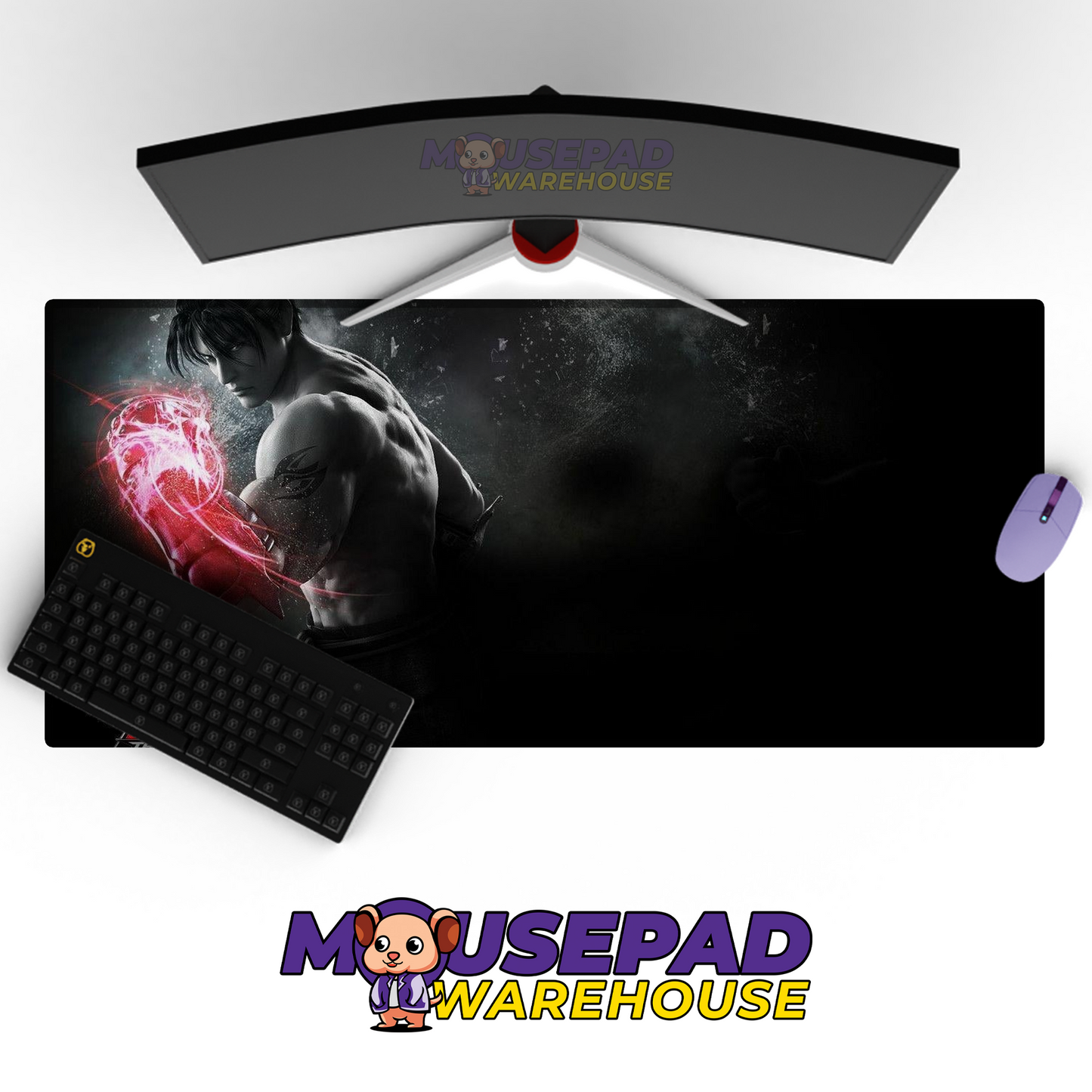 Jin Kazama Tekken V6 Mousepad Mockup