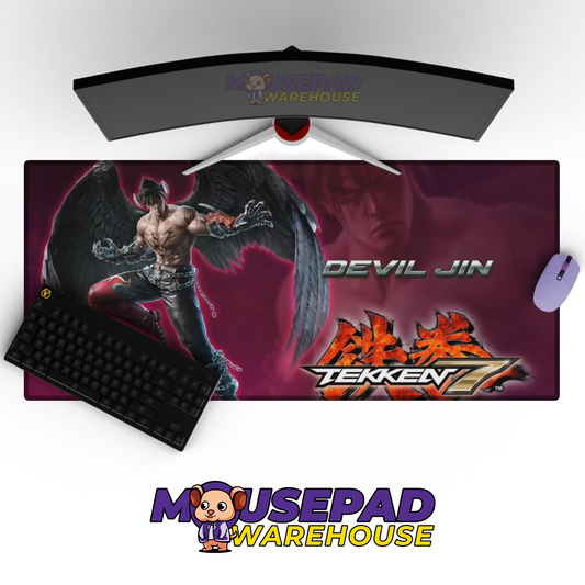 Jin Kazama Tekken V8 Mousepad Mockup