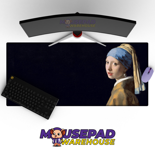 Johannes Vermeer - The Girl With A Pearl Earring Art (Painting) Mousepad