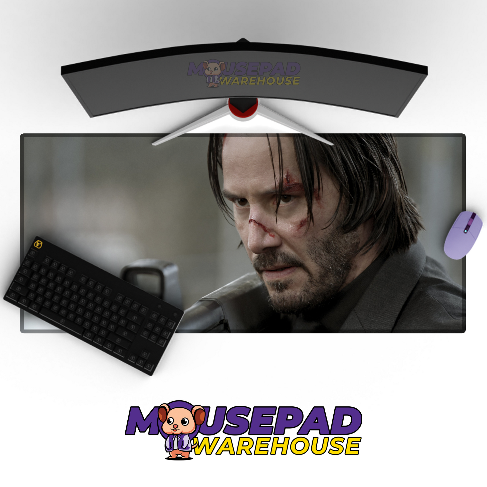 John Wick V10 Mousepad Mockup